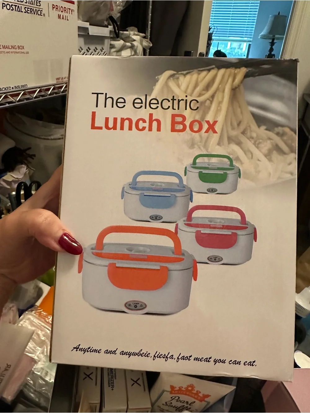 Electric Lunch Box - Grey/Yellow -  NEW